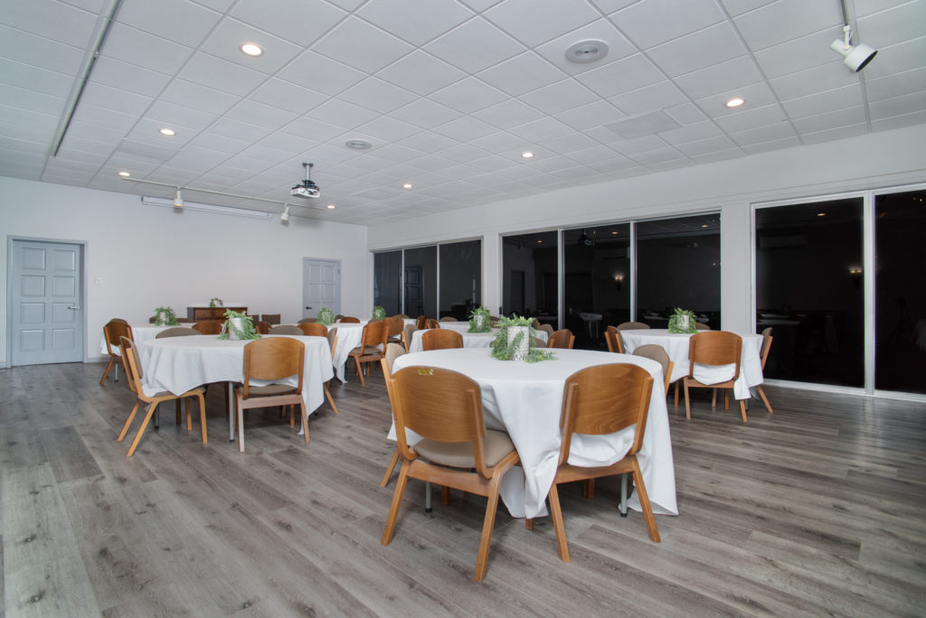 Comfortable reception area where families and friends can gather after a service.